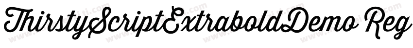 ThirstyScriptExtraboldDemo Regular字体转换